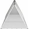 Triušių narvas, pilkas, 302,5x80,5x71cm, galvanizuotas plienas