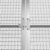 Triušių narvas, pilkas, 504,5x80,5x71cm, galvanizuotas plienas