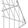 Triušių narvas Sidabro 430 x 100 x 85 cm Cinkuota plienas