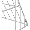 Triušių narvas Sidabro 650 x 100 x 85 cm Cinkuota plienas