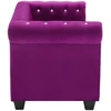 Triv. Chesterfield sofa, aksominis apmuš., 199x75x72cm, violet.
