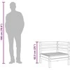 Trivietė sodo sofa, impregnuota pušies mediena