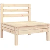 Trivietė sodo sofa, pušies medienos masyvas
