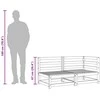 Trivietė sodo sofa, pušies medienos masyvas
