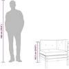 Dvivietė sodo sofa su pagalvėlėmis ir pakoja