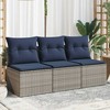 | Sodo sofa | su pagalve Pilka 165 x 62 x 69 cm Poli ratanas