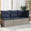 | Sodo sofa | su pagalve Pilka 172 x 62 x 69 cm Poli ratanas