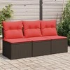 | Sodo sofa | su pagalve Ruda 165 x 62 x 69 cm Poli ratanas
