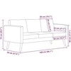 Trivietė sofa, audinys, tamsiai pilka