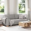 Trivietė sofa, debesų pilka, 220x78x84 cm, audinys