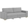 Trivietė sofa, debesų pilka, 220x78x84 cm, audinys
