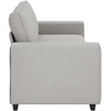 Trivietė sofa, debesų pilka, 220x77x82 cm, audinys