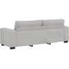 Trivietė sofa, debesų pilka, 220x77x82 cm, audinys