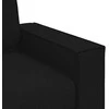 Trivietė sofa, juoda, 220x78x84 cm, audinys
