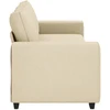 Trivietė sofa, kreminės spalvos, 220x77x82 cm, audinys