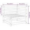 Trivietė sofa, mėlyna, audinys
