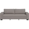 Trivietė sofa, pilkai ruda, 220x77x82 cm, audinys