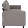 Trivietė sofa, pilkai ruda, 220x77x82 cm, audinys