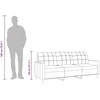 Trivietė sofa, raudonojo vyno spalvos, 180cm, audinys