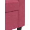 Trivietė sofa, raudonojo vyno spalvos, 210cm, aksomas