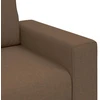 Trivietė sofa, ruda, 220x77x82 cm, audinys