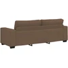 Trivietė sofa, ruda, 220x77x82 cm, audinys
