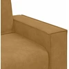 Trivietė sofa, ruda, 220x78x84 cm, aksominė