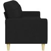 Trivietė sofa, rudos spalvos, 210cm, audinys