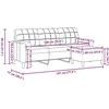 Trivietė sofa su pakoja, raudonojo vyno spalvos, 180cm, aksomas