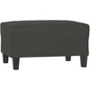 Trivietė sofa su pakoja, tamsiai pilka, 210cm, audinys