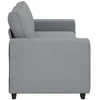 Trivietė sofa, šviesiai pilka, 220x77x82 cm, audinys