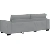 Trivietė sofa, šviesiai pilka, 220x77x82 cm, audinys