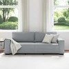 Trivietė sofa, šviesiai pilka, 220x77x82 cm, audinys