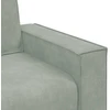 Trivietė sofa, šviesiai pilka, 220x78x84 cm, aksomas