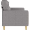 Trivietė sofa, šviesiai pilkos spalvos, 180cm, audinys