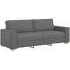 Trivietė sofa, tamsiai pilka, 220x78x84 cm, audinys