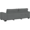 Trivietė sofa, tamsiai pilka, 220x77x82 cm, audinys