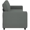 Trivietė sofa, tamsiai pilka, 220x77x82 cm, audinys