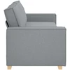 Trivietė sofa, tamsiai pilka, 220x78x80 cm, audinys