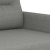 Trivietė sofa, tamsiai pilkos spalvos, 210cm, audinys