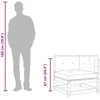 Trivietė sofa, tamsiai pilkos spalvos, 210cm, audinys