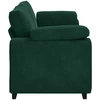 Trivietė sofa, tamsiai žalia, 220x77x82 cm, aksomas