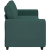 Trivietė sofa, tamsiai žalia, 220x77x82 cm, audinys