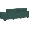 Trivietė sofa, tamsiai žalia, 220x77x82 cm, audinys