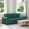 Trivietė sofa, tamsiai žalia, 220x77x82 cm, audinys