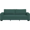 Trivietė sofa, tamsiai žalia, 220x77x82 cm, audinys