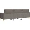 Trivietė sofa, taupe spalvos, 180cm, audinys