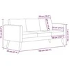 Trivietė sofa, taupe spalvos, audinys