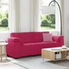 Trivietė sofa, vyno raudonumo, 220x77x82 cm, aksominė
