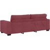 Trivietė sofa, vyno raudonumo, 220x77x82 cm, audinys